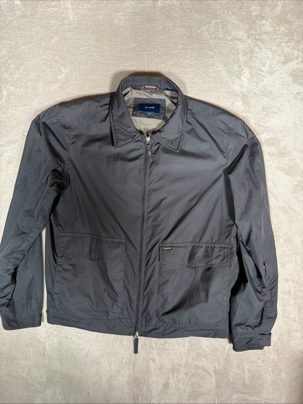 Faconnable Dark Gray Windbreaker Jacket